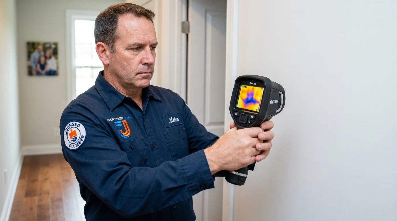 Thermal imaging leak detection by Johns Plumbing LLC in Lyons